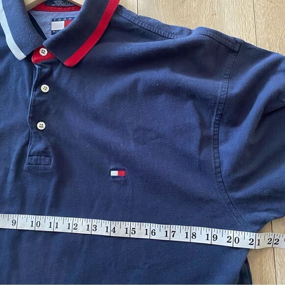 Tommy Hilfiger Cotton Fitted Polo Shirt Mens Size Large - Picture 4 of 5